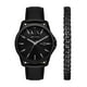 thumbnail image 1 of Reloj Armani Exchange A|X7147SET para hombre con correa de cuero negra, 1 of 5