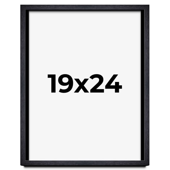 19x24 Shadow Box Frame Black | 1 Inches Deep Real Wood Farmhouse Shadowbox Display Frame | UV