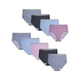 thumbnail image 5 of Fruit of the Loom Women's 6+3 Bonus Pack Assorted Heather Brief Panties, 5 of 6