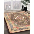 thumbnail image 2 of Ahgly Company Indoor Square Traditional Sienna Brown Persian Area Rugs, 5' Square, 2 of 6