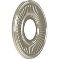 thumbnail image 2 of Ekena Millwork 10"OD x 3 1/2"ID x 3/4"P Berkshire Thermoformed PVC Ceiling Medallion (Fits Canopies up to 4 1/2"), Bright Coat Chrome, 2 of 10