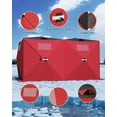 thumbnail image 2 of Ice Fishing Shelter,1-2 Person Pop-up Ice Fishing Tent 210D Ice Fishing Tent,Portable Hub-Style Shanty with Carrying Bag,Zippered Door,Wind Rope & Anchors, 2 of 8
