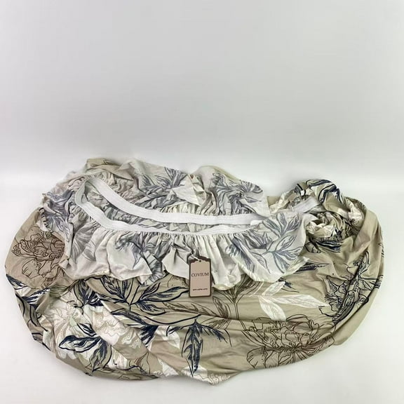 COVIUM Fitted fabric slipcovers for furniture,Stretch Sofa Cover Printed Couch Cover, Floral Pattern Loveseat Slipcover, Washable Furniture Protector for Living Room