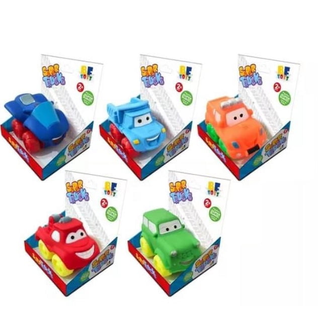 Bf Toys Set De 5 Carritos Suaves Con Llantas Super Trucks