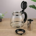 thumbnail image 3 of 1500ml Glass Teapot Transparent Resistant Tea Kettle Loose Leaf Teapot Tea Pot Drinkware, 3 of 7