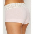 thumbnail image 2 of Maidenform Cotton Boyshort With Lace Gentle Peach w/Ivory 7, 2 of 2