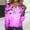 Purple, variant on CLOISE Women's Halloween Blouses Trendy Halloween Bat Graphic Tops Long Sleeve V-Neck Shirts Button Basic Loose Oversized Blouses Spooky Season Outfits Gift