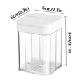thumbnail image 2 of Four-Compartment Seasoning Jar with Sliding Lid, Moisture-Proof Spice Box for Kitchen Storage, 2 of 5