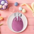 thumbnail image 1 of Juego de 4 bolsillos para cubiertos de cubiertos de huevos de Pascua: bolsas para cubiertos de tela 7.87x5.51 in, decoración festiva para la mesa, suministros para poner la mesa de fiesta de primavera, 1 of 6