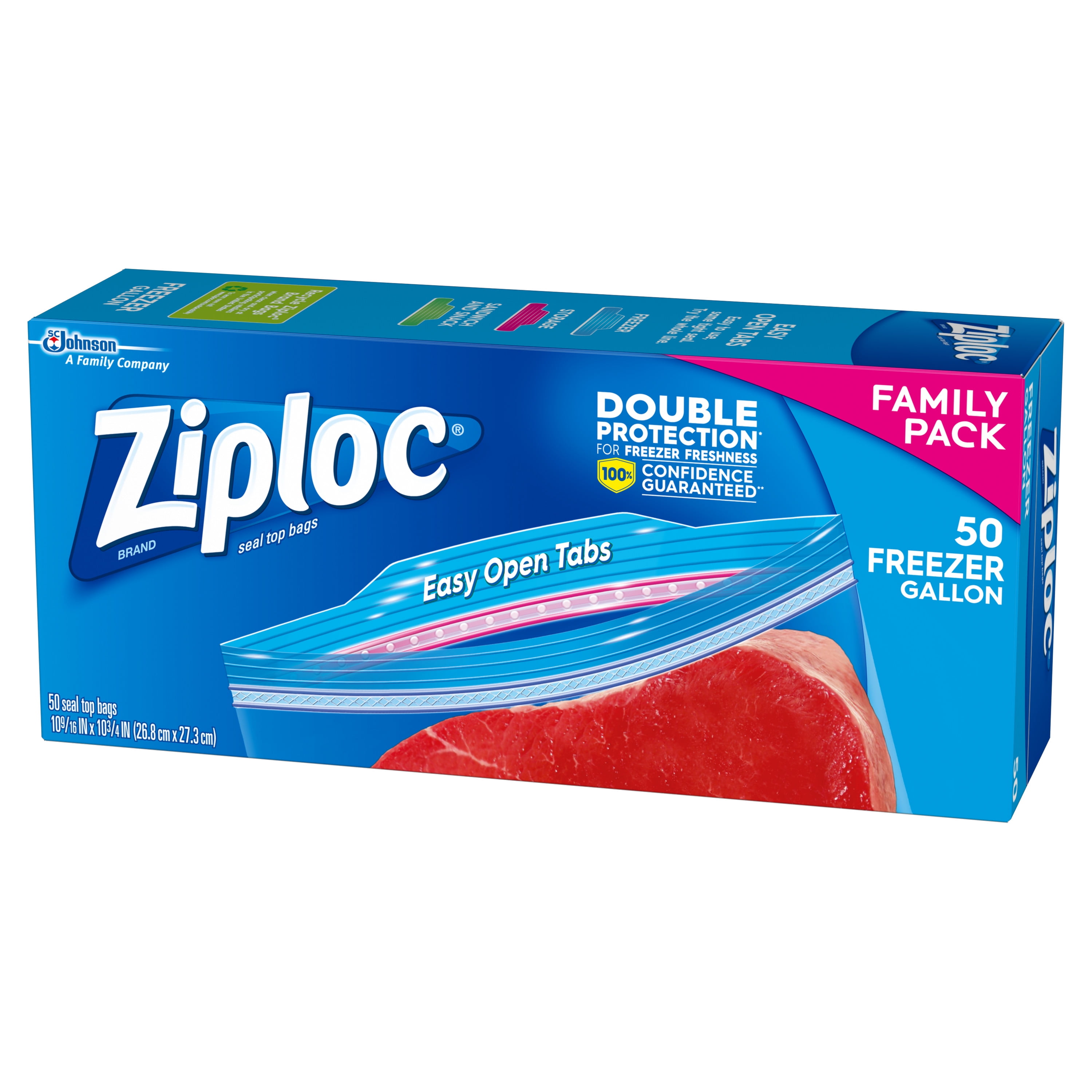 Ziploc® Gallon Freezer Bags with Stay Open Design, 80 ct - Fry's