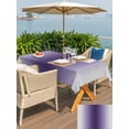 thumbnail image 5 of Outdoor Tablecloths with Umbrella Hole & Zipper, Purple Grey Ombre 54x80 Inch Tablecloth Rectangle, Farmhouse Gradient Minimalist Waterproof Table Cloth, Patio/Pool/Picnic Table Covers, 5 of 8