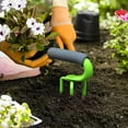 thumbnail image 6 of Elysian Clearance Weed Puller Tool,Hand Cultivator Portable Garden Cultivator Steel Soil Scarifier with Soft Foam Handle Cultivator Manual Is Applicable To Pot Cultivation Cultiv Green 12x7.5cm, 6 of 7