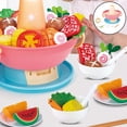 thumbnail image 1 of de cocina de simulación, juguete con música, juguetes de simulación para , juguetes educativos tempranos para mayores de 3 21 piezas rosa CUTICAT juego de cocina, 1 of 8
