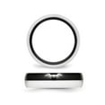 thumbnail image 2 of Men or Ladies Black and White Ceramic Wedding Band Ring 6mm, 2 of 4