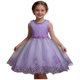 thumbnail image 1 of Vestido de Invitado de Boda Floral Azul Princesa Bordado con Perlas Vestido Formal de las Niñas con Falda de Línea a Vestido de Invitado de Boda Formal de Verano, 1 of 7