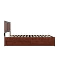 thumbnail image 6 of Tahoe Classic Wood Eco-Friendly Trundle Bed, Queen, Walnut, 6 of 7