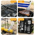 thumbnail image 5 of Grill Kit, Grill Set, Grilling Utensil Set, Grilling Accessories, BBQ Accessories, BBQ Kit, BBQ Grill Tools,Smoker, Camping, Kitchen, Stainless Steel, Grilling Gifts for Fathers Day, 5 of 7