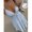 Blue and White, variant on Womens Blue And White Striped Halter Maxi Dress V-Neck Smocked Waist