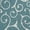 Teal, variant on Unique Loom Outdoor Botanical Collection Area Rug - Curl (2' x 6' 1" Runner Teal/Ivory)