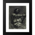 thumbnail image 2 of Gustave Courbet 11x14 Black Modern Framed Museum Art Print Titled - Young Man Sitting, Study. Self-Portrait Known as at the Easel (circa 1847), 2 of 5