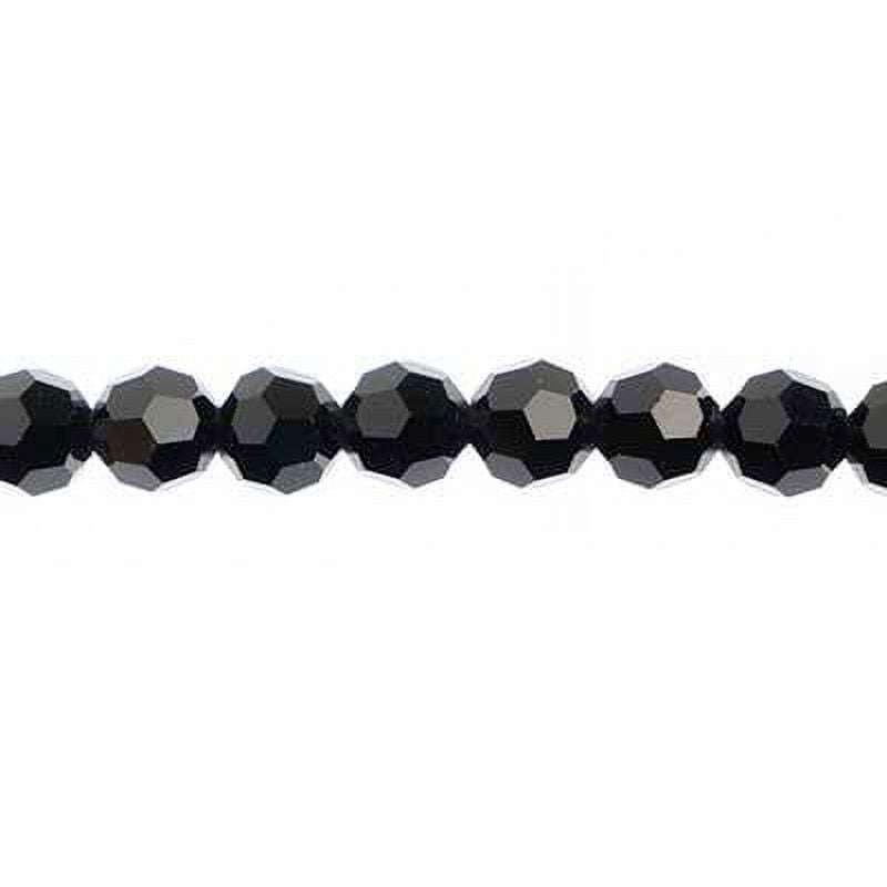 720 Pieces (3mm) Jet | Preciosa Crystal Glass Faceted Round Loose Beads