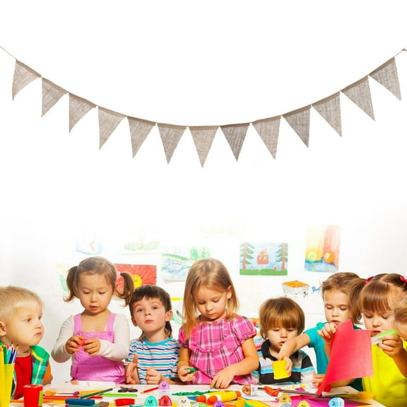 FRCOLOR  2 .8M DIY Bunting Banner Blank Garland Shower Decoration Party