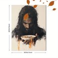 thumbnail image 3 of Qisvanset 12x16 Inch Jesus Feeds Crowd Canvas Wall Art, Modern Bread Fish Bible Sketch Religious Home Gift Decor, 3 of 8