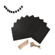 thumbnail image 3 of GAXIRE 10 marcos de fotos de papel Kraft retro de 6 pulgadas, decoraciones colgantes con cuerda y clips (negro), 3 of 6