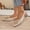 Beige, variant on Women's Summer Dress Flats - Comfortable Pointed Toe Ballet Shoes for Woman - Soft Suede Slingback Flats Red 6(37)