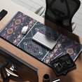 thumbnail image 2 of Long Mouse Pads for Desk,Black Geometric Striped Pattern Desk Mats on Top Of Desks, Desk Mouse Pad Extra Large with 3mm Non-Slip Base and Stitched Edge for Gaming,Office,Work,Home 35.4"x15.7", 2 of 6