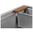 thumbnail image 2 of Workstation Sink Colander 17 inch Stainless Steel with Wooden Handles - RVA1317, 2 of 4
