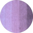 thumbnail image 1 of Ahgly Company Indoor Round Abstract Blue Modern Area Rugs, 4' Round, 1 of 4