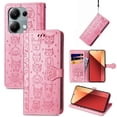 thumbnail image 1 of Funda Cartera FOXDOCK para Xiaomi Redmi Note 13 PRO 4G , Flip PU con Relieve de Gatos y Perros, Tarjetero y Soporte, 1 of 6