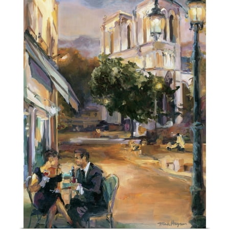 Great BIG Canvas | Rolled Poster Print entitled Twilight Time in Paris