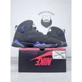 thumbnail image 1 of Ni - ke Size 13 - Air Jordan 7 Retro PE Ray Allen Black Purple Green Suede (304775-053), 1 of 5