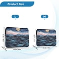 thumbnail image 4 of FORMRS 15-15.6 inch Laptop Sleeve Case Soft Carrying Quilted Computer Bag Cover, Ocean Waves, 4 of 7