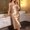 Beige, variant on Womens Long Nightgown Sleeveless Night Dress Fashion V-Neck Spaghetti Strap Chemise Elegant Bride Wedding Party Dress