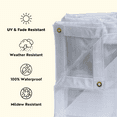 thumbnail image 3 of TARP SUPPLY INC Clear Tarp Heavy Duty Waterproof, Vinyl Tarps 6x8 Feet, 20 Mil PVC Tarpaulin with Grommets - UV Resistant, Tear Resistant, Outdoor Cover for Patio, Porch, Canopy & Plant Protection, 3 of 9