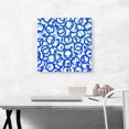 thumbnail image 2 of ARTCANVAS Baby Blue White Camo Camouflage Male Symbol Pattern Canvas Art Print - Size: 18" x 18" (1.50" Deep), 2 of 9