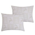 thumbnail image 5 of Greenland Home Fashions Novelty Holiday Reindeer Games Matelassé Pillow Sham, Standard, 5 of 7
