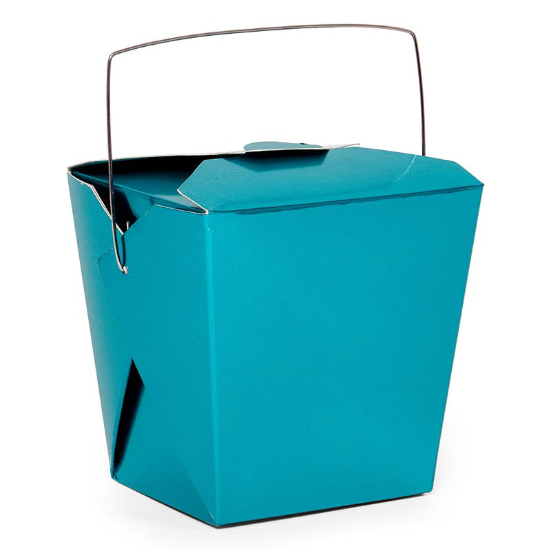 Chinese Take Out Boxes with Wired Handle 1 Pint | Quantity: 50 by Paper Mart