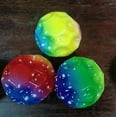 thumbnail image 2 of 3pcs Moon Ball, Rainbow Moon Ball, 7cm Bounce Ball, Small Water Ball, Bath Beach Toy Space Theme Bouncy Balls For Kids Gift, 2 of 5