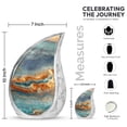 thumbnail image 2 of SUBSH Abstract Cremation Memorial - Urns For Men Ashes Adult Male - Largeature Urns For Human Ashes Set -10 Inch - Urns For Mom - Ashes Large - Urns For Mom Ashes, 2 of 2