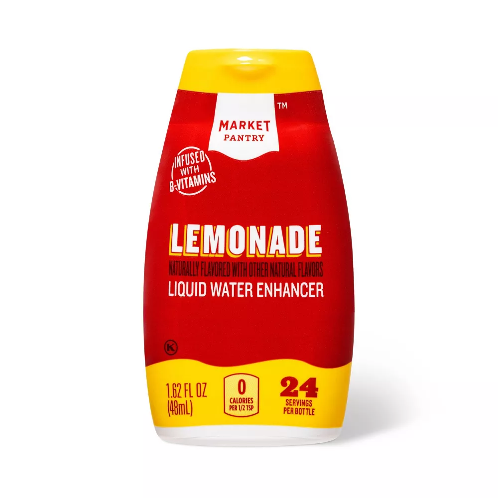 Lemonade Liquid Water Enhancer Drops 1.62 fl oz Market Pantry (2