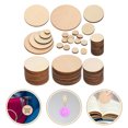 thumbnail image 1 of KAKOWELY 525pcs Wooden Discs Card Making Supplies Synthetic Material Writing Birthday Parties, 1 of 4