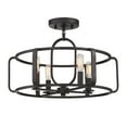 thumbnail image 2 of Santina 4-Light Convertible Semi-Flush or Pendant in English Bronze, 2 of 3