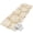 Beige, Tan, White, variant on Indoor Door Mat, Aqua Blue Coastal Absorbent Non Slip Washable Rug, Summer Nautical Ocean Beach Low Profile Small Welcome Floor Mats for Entryway, Front Door, RV, 16x24 In