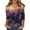 Purple, variant on WTOBBY Women's Halloween Printed V-Neck Loose Shirt with 3/4 Sleeve, Casual Button Detail T-Shirt Top for Fall Season, Comfortable Fashion Apparel and Daily Wear,Green L