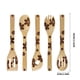 thumbnail image 3 of Juego de utensilios de cocina de madera Radium de 5 piezas | Espátula, tenedor, cuchara ranurada | Lacado natural con certificación FSC | Utensilios de cocina ligeros y resistentes a las manchas |, 3 of 9
