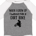 thumbnail image 4 of Inktastic Motocross Dirt Biking Future Dirt Biker Boys or Girls Long Sleeve Baby Bodysuit, 4 of 5